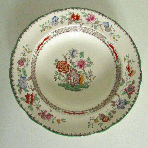 Vintage 9" rimmed bowl, Chinese Rose design, Copeland Spode (Lot 2) - Picture 1 of 13